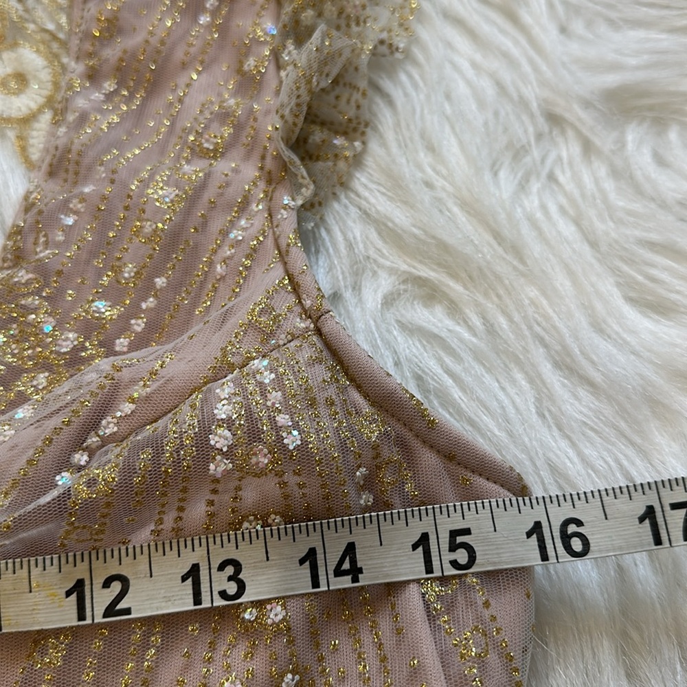 Hello Molly MATCH ME DRESS CHAMPAGNE NWT Size Large - Picture 10 of 12